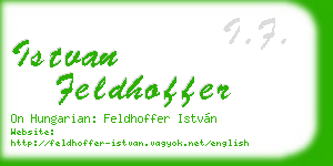 istvan feldhoffer business card